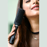 FOLELLO Combo Pack of Hair Brush for Men/Women with 1 Paddle Hair Brush, 1 Hair Styling Brush & 1 Round Paddle Hair Brush | Hair Styling Brush for Blow Drying & Detangling (Set of 3)