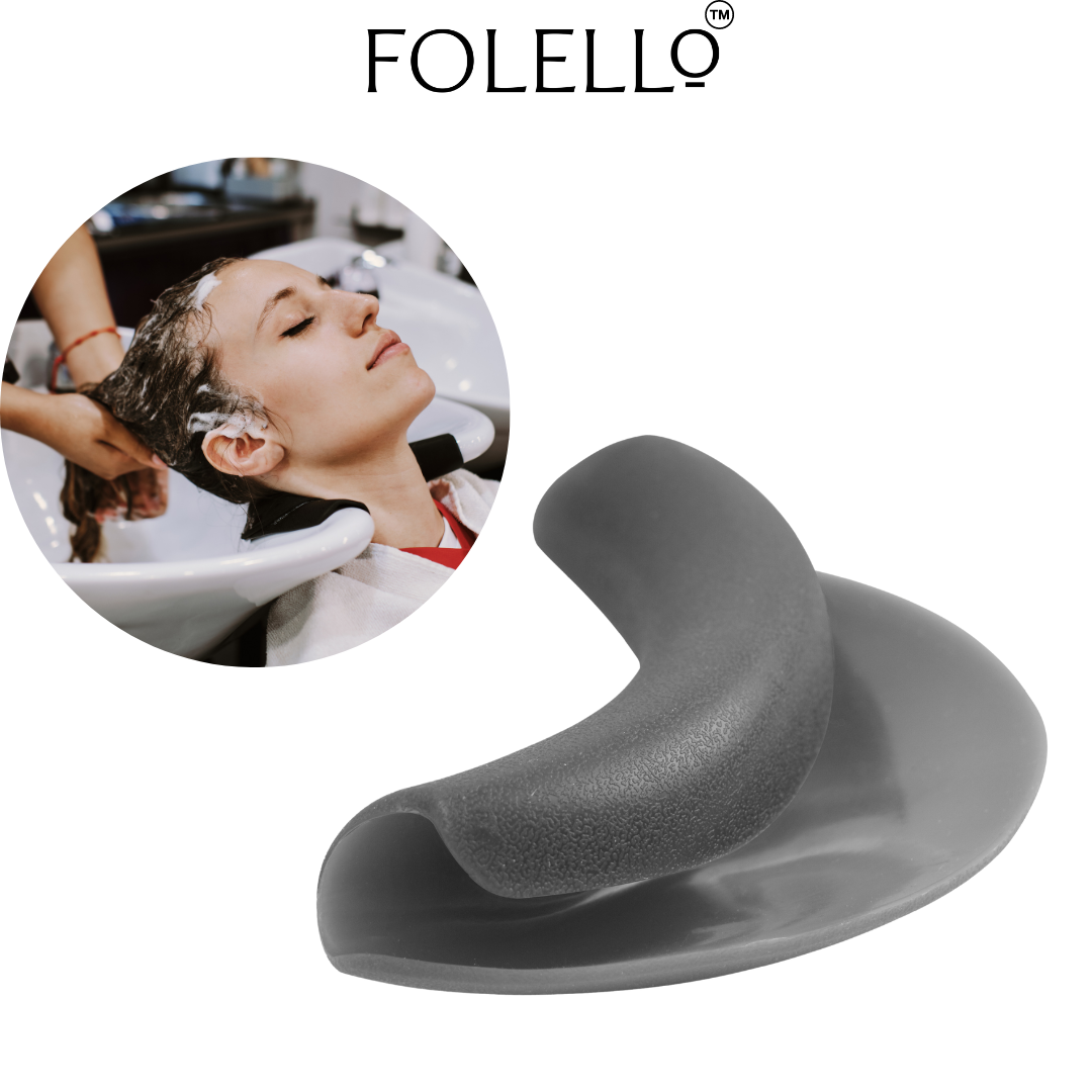 FOLELLO Set of Back Wash Silicone Neck rest/Salon Neck Pillow & Stylist Silicone Cutting Cape
