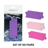 FOLELLO Nail Separators Sponges | Pedicure Toe Separator for Women | Nail Protector Set for Feet (50 X 2 pcs)