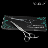 "FOLELLO Barber's Toolkit: Precision Cutting & Styling Set - Japan Steel Scissors, Thinning Scissor, Neck Duster, Carbon Fiber Comb, Ceramic Brush, Aluminium Spray Bottle, Straight Edge Razor, Electric Trimmer"