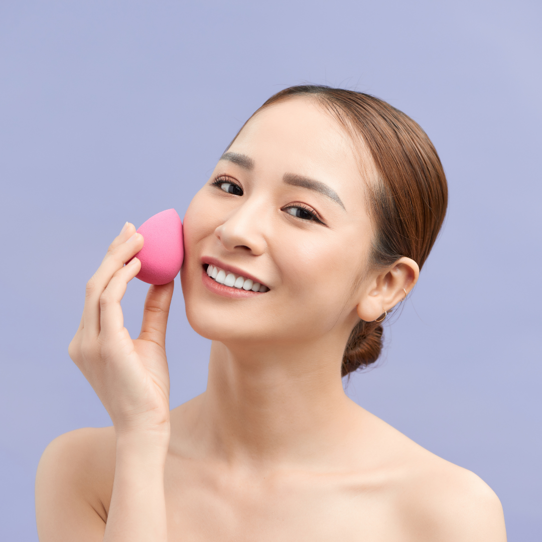 Microfiber Makeup Sponge Blender, Blush Pink (GB-3064) 5x4cm