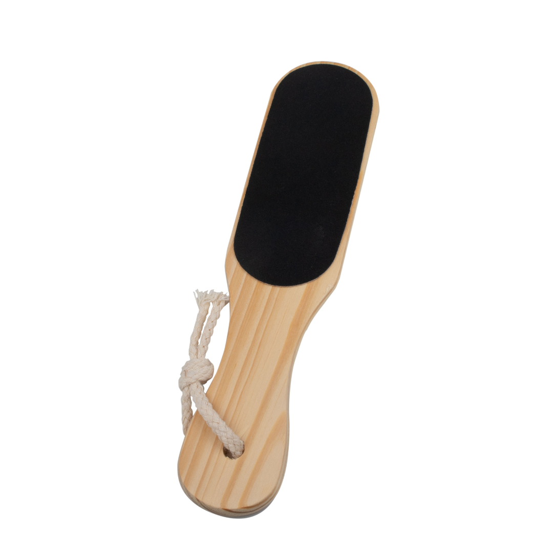 Double Sided Foot File Scrubber | Dead Skin & Callus Remover | Feet Scraper | Pedicure Tool with Wooden Handle(GB-3058)