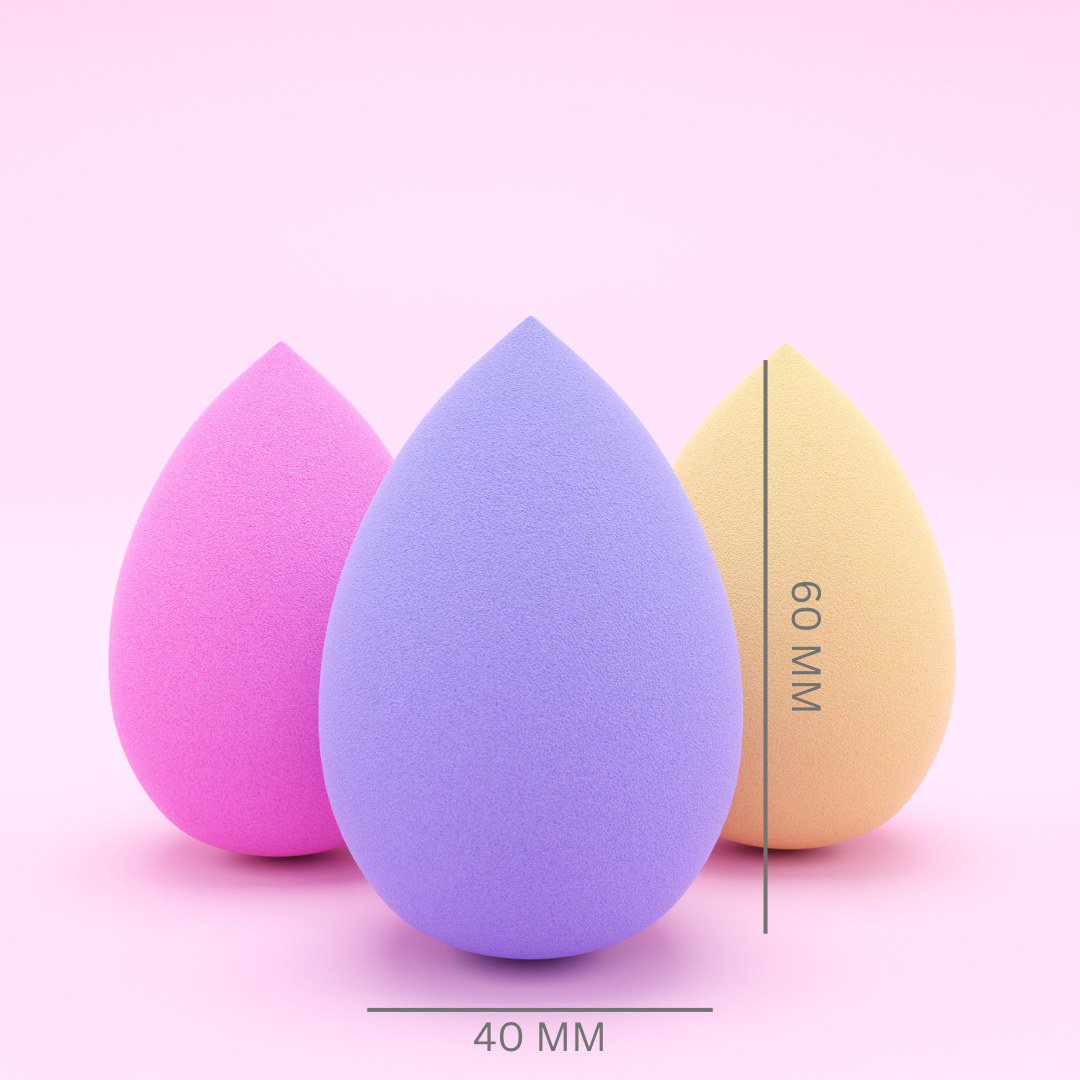 Microfiber Makeup Sponge Blender, Charming Blue (GB-3063) 6.5x4.5cm